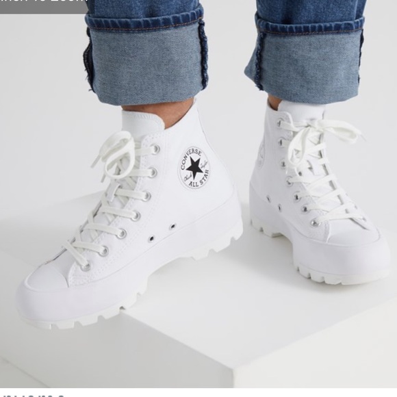 Converse Shoes - Chuck Taylor All Star Lugged
Leather women size 10.5 like new men’s 9 unisex